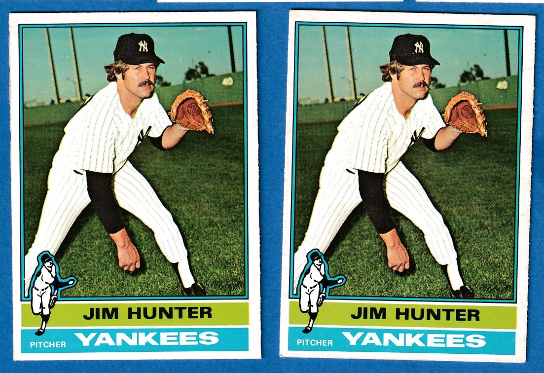 1976 O-Pee-Chee/OPC #100 Jim Hunter (Yankees)  cards value