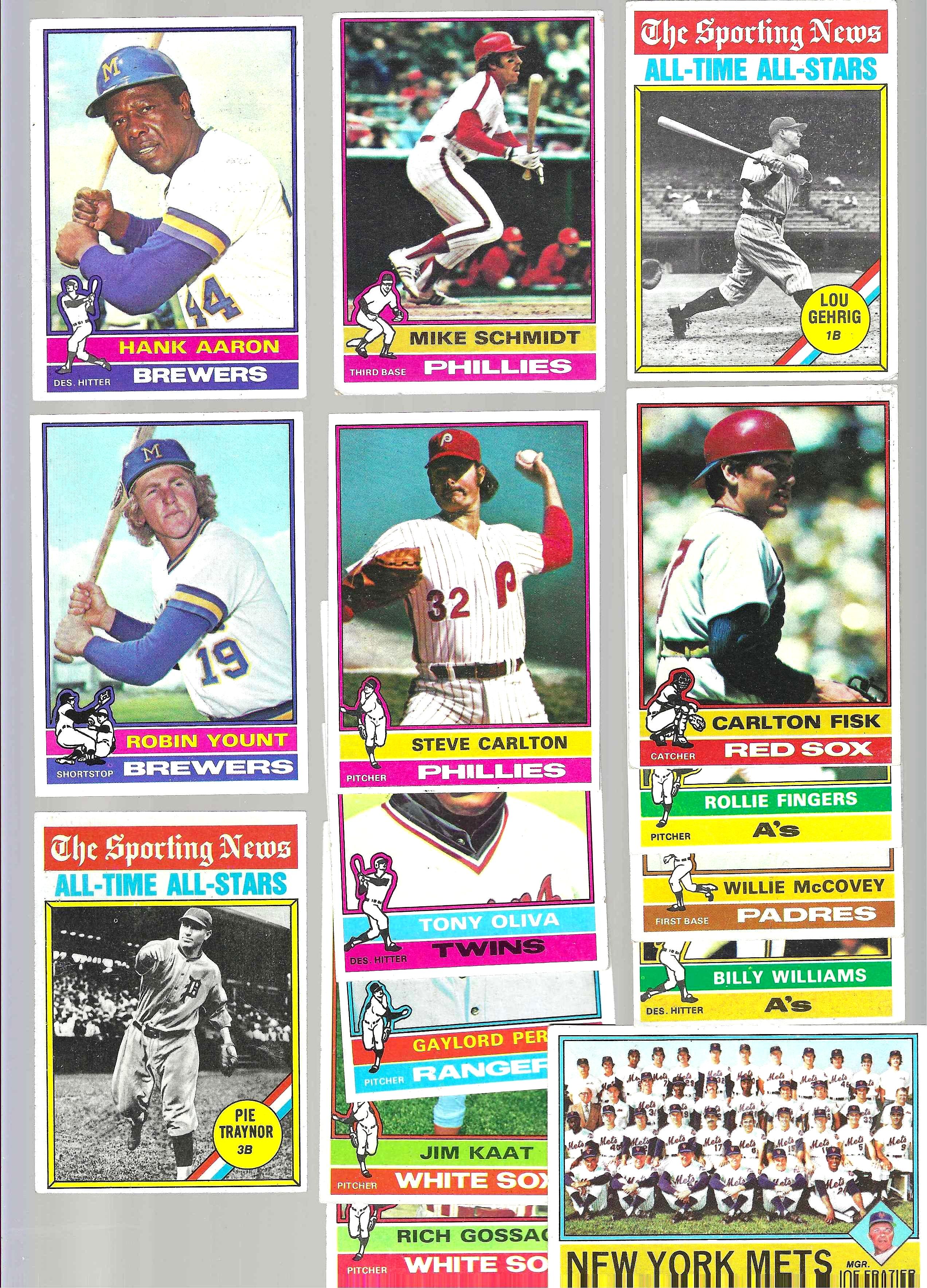 1976 Topps  - *** HIGH GRADE *** Starter Set/Lot (400) different w/STARS  cards value