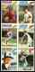 1977 Topps  -  UNCUT 6-card PANEL with Steve Carlton