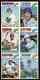 1977 Topps  -  UNCUT 6-card PANEL with NOLAN RYAN & Phil Niekro !!!