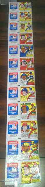 1979 Topps Comics - #12-#22 COMPLETE UNCUT STRIP with AD PANELS !!!  cards value