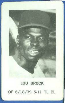 1970 Milton Bradley - Lou Brock  cards value