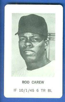 1970 Milton Bradley - Rod Carew  cards value