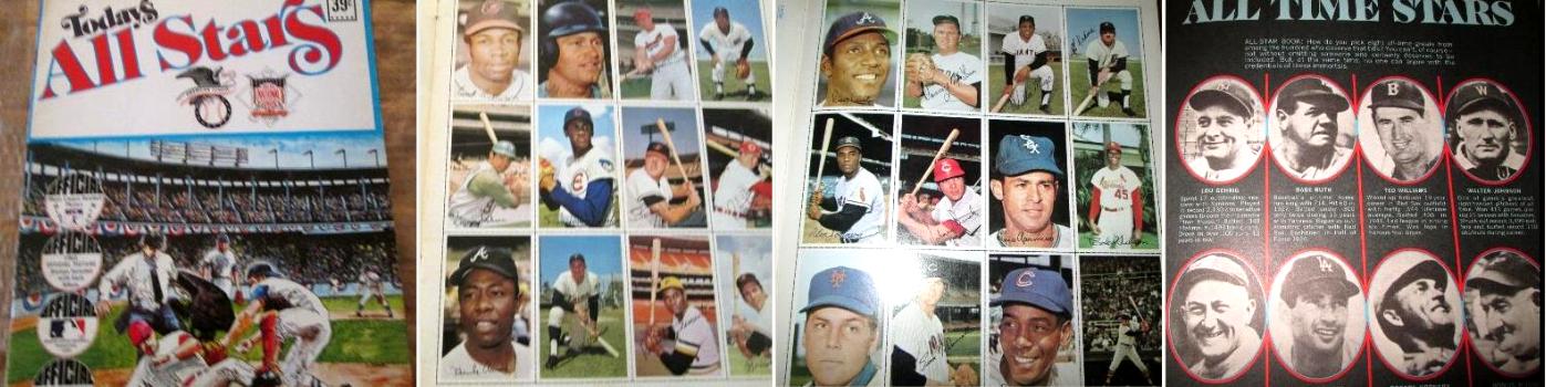 All-Stars - 1971 Dell MLB Stamp Album (24 NM/MINT Stamps !!!)  cards value