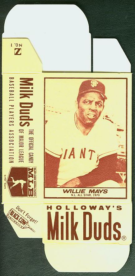 1971 Milk Duds - Willie Mays COMPLETE BOX (Giants)  cards value