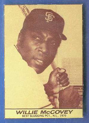 1971 Milk Duds - Willie McCovey (Giants)  cards value