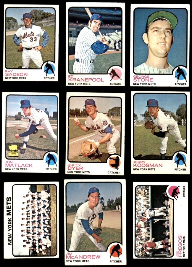 1973 Topps  - Mets Starter Team Set/Lot of (19/25)  cards value
