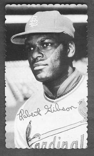 1974 Topps DECKLE EDGE # 3 Bob Gibson [GB] (Cardinals)  cards value