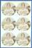 1974 McDonald's Padres -  COMPLETE SHEET of (6) Dave Roberts discs