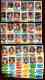 1974 Topps STAMPS - LOT of (17) diff. COMPLETE Sheets (204 TOTAL STAMPS !)