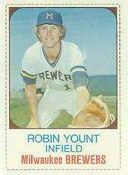 1975 Hostess # 80 Robin Yount ROOKIE SHORT PRINT (Brewers)  cards value