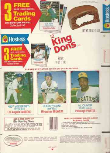 1975 Hostess COMPLETE BOX # 79-80-81 Robin Yount ROOKIE  cards value