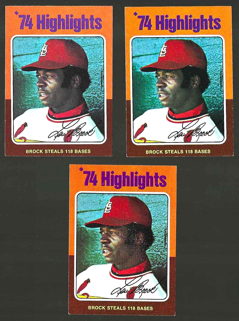 1975 Topps MINI #  2 Lou Brock RB '118 Stolen Bases' (Cardinals)  cards value