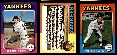 YANKEES - 1975 Topps MINI COMPLETE TEAM SET (26 cards)