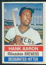 1976 Hostess # 94 Hank Aaron (Brewers)  cards value