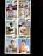 1977 Topps  -  UNCUT 6-card PANEL with Dennis Leonard