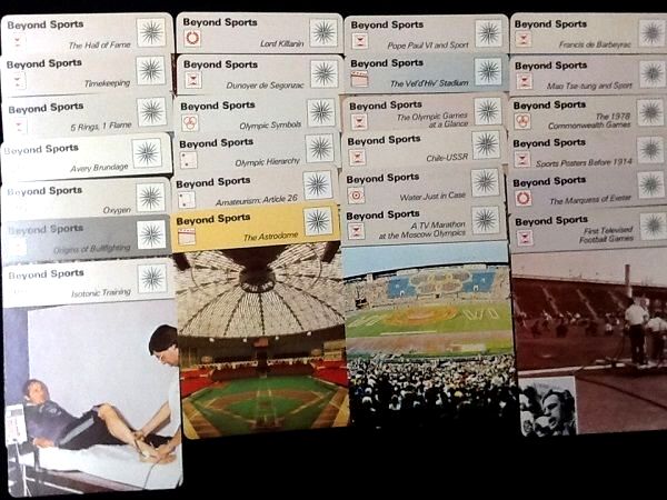1977-1979 Sportscaster BEYOND SPORTS - LOT/Near Set of (45) different  cards value