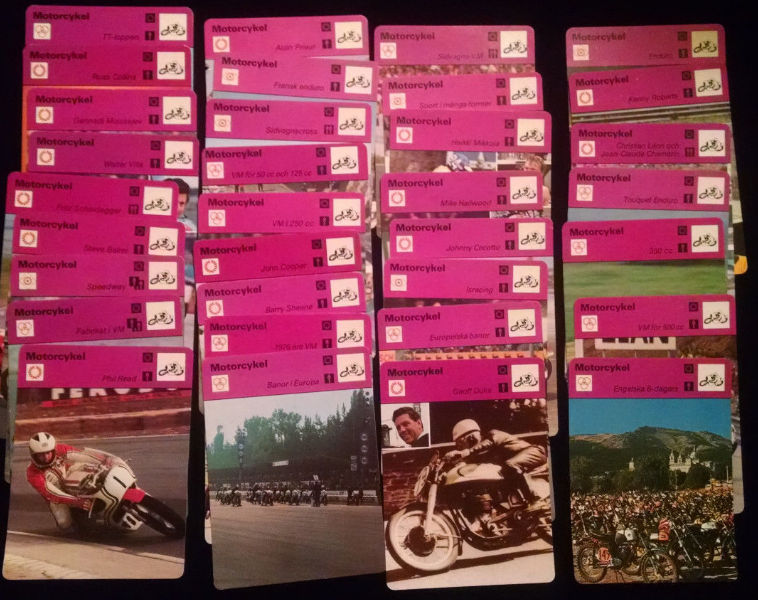 1977-1979 Sportscaster MOTORCYCLE RACING - LOT/Starter Set (46) different  cards value