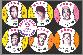 1976 Safelon MSA Disc - Lot of (6) HALL-of-FAMERS !!!