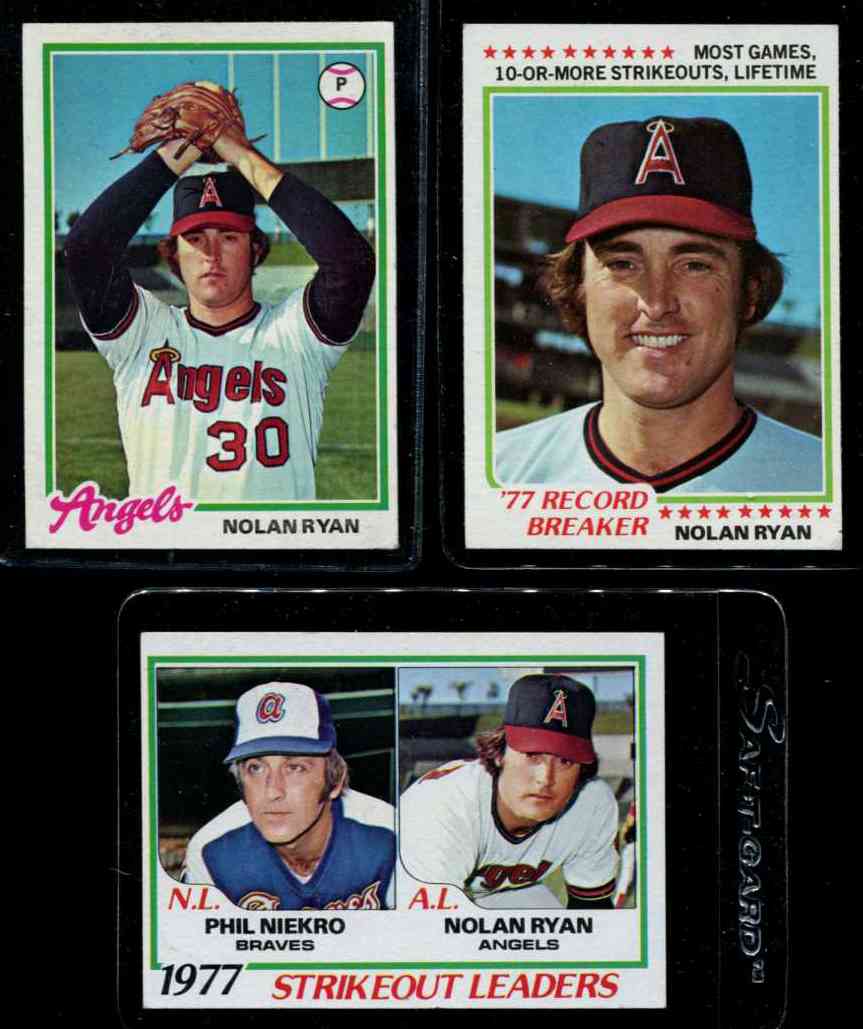 1978 Topps #  6 Nolan Ryan 'Record Breaker' (Angels)  cards value
