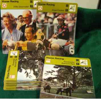 1977-1979 Sportscaster HORSE RACING & other - LOT/Starter Set of (55) diff.  cards value
