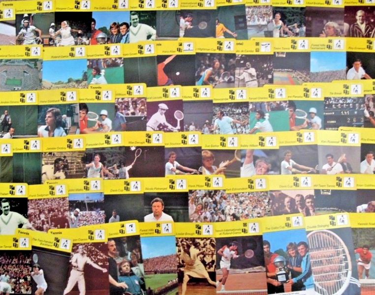 1977-1979 Sportscaster TENNIS - LOT of (53) different with (1) booklet  cards value