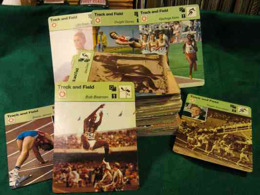 1977-1979 Sportscaster TRACK & FIELD - LOT/Starter Set of (153) different  cards value
