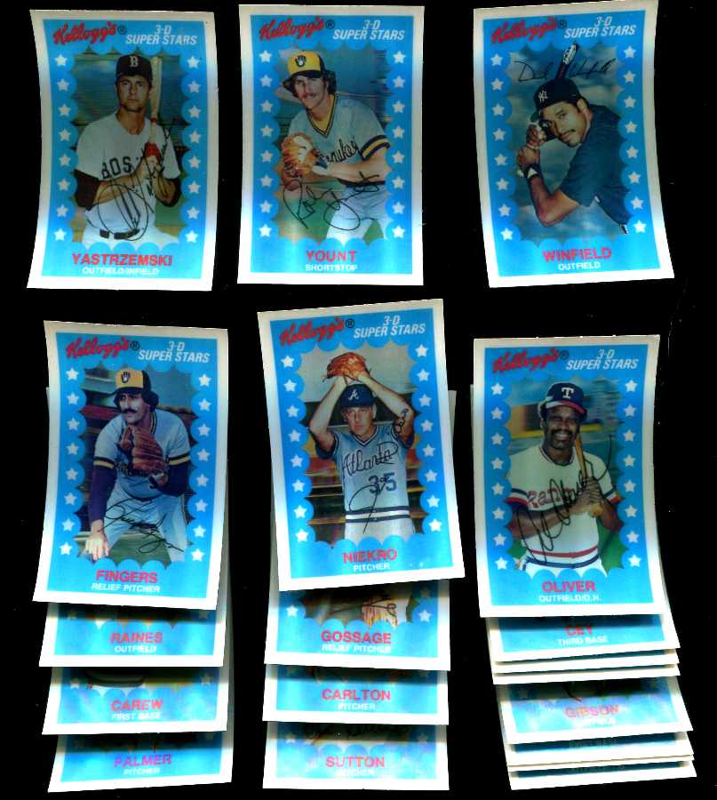 1982 Kellogg's - STARTER Set/Lot of (32) with (19) Hall-of-Famers !!!  cards value