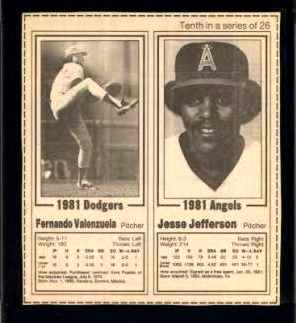 Long Beach Press - 1981 ANGELS/DODGERS - Near Complete Set (23/26)  cards value