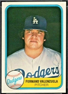 1981 Fleer #140 Fernando Valenzuela ROOKIE (Dodgers)  cards value