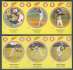 Andre Dawson - 1982 ZELLERS Expos - Lot of (2) diff. 3-card panels