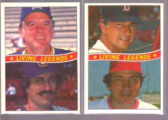 Carl Yastrzemski - 1984 Donruss #B SHORT PRINT w/Johnny Bench  cards value