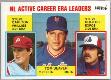 Tom Seaver - 1984 Nestle/Topps #708 NL Active Career ERA w/Steve Carlton