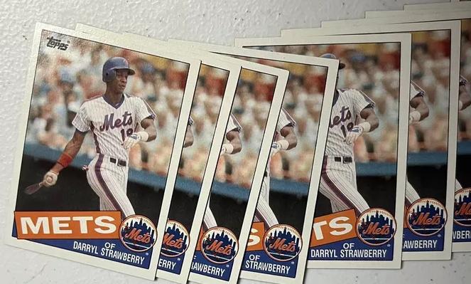 1985 Topps #570 Darryl Strawberry - lot of (25) (Mets,2nd year)  cards value