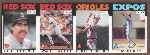 1986 O-Pee-Chee/OPC - Wade Boggs in center of 3-Card Uncut Panel