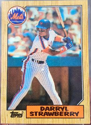 1987 Topps #460 Darryl Strawberry - Lot of (100) (Mets)  cards value