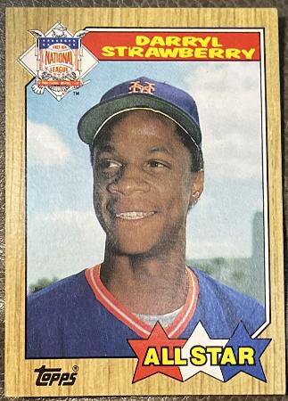 1987 Topps #601 Darryl Strawberry All-Star - Lot of (100) (Mets)  cards value