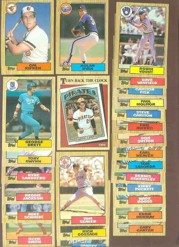 1987 Topps Bulk Lot of (2,500) assorted - PACKED WITH HALL-OF-FAMERS !!!  cards value