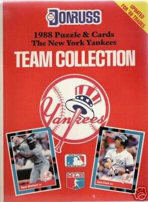 1988 Donruss - YANKEES - Lot (50) TEAM COLLECTION Booklets-w/Don Mattingly  cards value