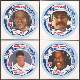 1988 Jiffy Pop MSA Discs  - COMPLETE SET SQUARE PROOFS (20)