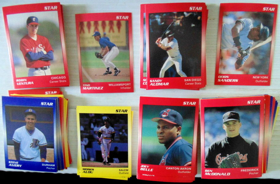 1989 Star Company MINOR LEAGUE - COMPLETE SET (200 cards)  cards value