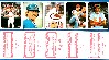 1984 Topps Stickers Panel - Pete Rose & Steve Carlton - Lot of (11)