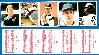 1984 Topps Stickers Panel - with Nolan Ryan - Lot of (8)