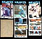 Braves - 1986 Topps BLANK-BACK PROOFs - Team Lot (10)