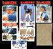Rangers - 1986 Topps BLANK-BACK PROOFs - Team Lot (10)
