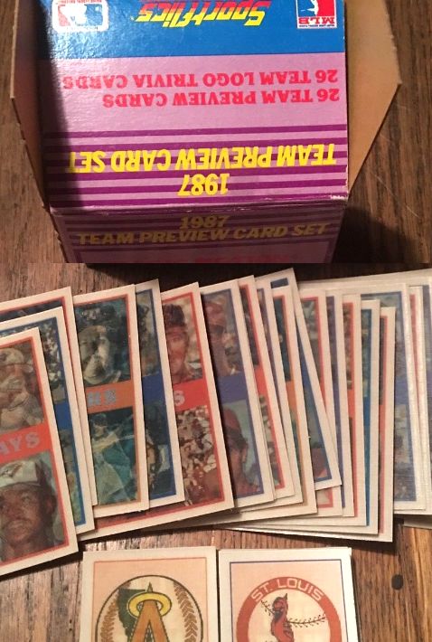 1987 Sportflics Team Preview - LOT (5) COMPLETE SETS (130 cards)  cards value