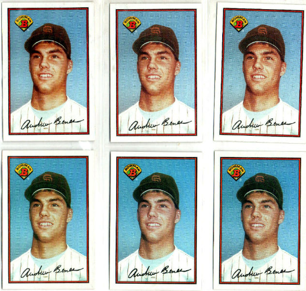 Andy Benes - 1989 Bowman #448 ROOKIE - Lot of (500) (Padres)  cards value