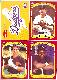 Box Bottom - 1986 Fleer Stickers - Wade Boggs /Dave Winfield /Steve Garvey