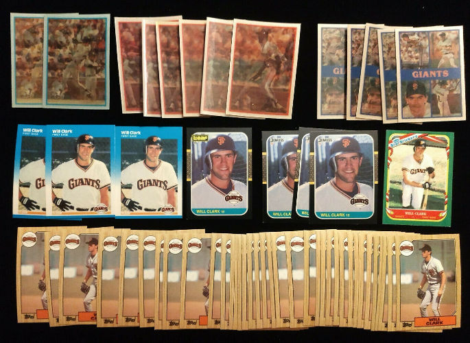 Will Clark COLLECTION - Lot of (600) ASSORTED cards !!!  cards value