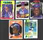 Dwight Gooden -  Lot of (5) different 1980's/1990's magazine insert cards